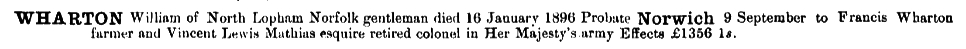 Probate: William WHARTON (1896)