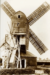Files/WHG/WRE1012.jpg@Postcard - Mill in Mill Lane, Wreningham