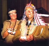 Files/WHG/WRE1027.jpg@Wreningham Village Hall Fancy Dress Minns family - 1982